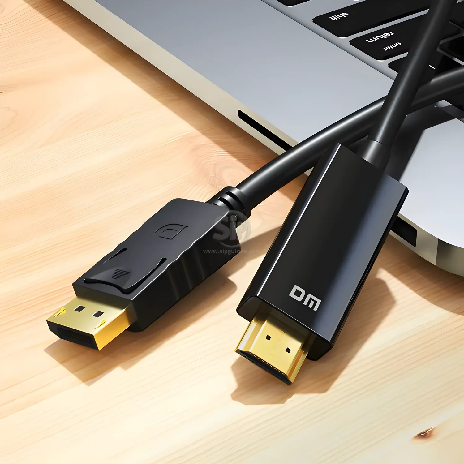 Câble CHB038 – DisplayPort vers HDMI | 4K UHD | 1.8m | Plaqué Or | Haute Qualité